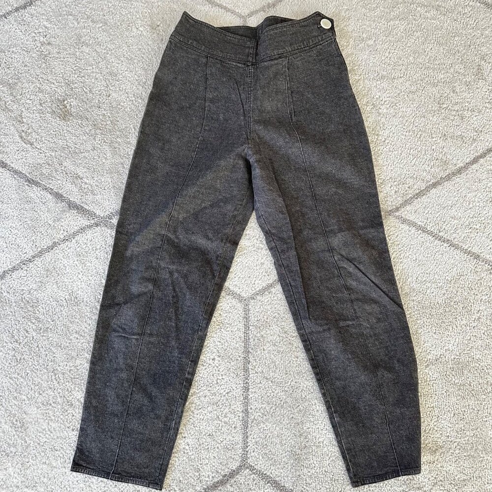 Vintage 80s Perry Ellis America Gray Tapered Size Zip Pants Sz 10